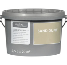 Emmertje StyleColor Colorful Walls muurverf in de kleur Sand Dune voor 20 vierkante meter oppervlak.