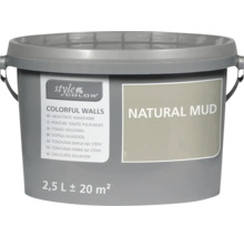 StyleColor muurverf Natural Mud 2,5 liter in emmer voor 20 vierkante meter