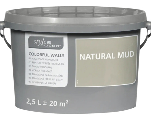 StyleColor muurverf Natural Mud 2,5 liter in emmer voor 20 vierkante meter