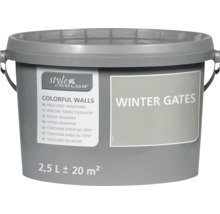 Emmer muurverf Style Color Colorful Walls kleur Winter Gates met 2,5 liter inhoud voor 20 vierkante meter