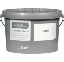 Emmer StyleColor Colorful Walls muurverf in de kleur linnen met een inhoud van een liter voor circa acht vierkante meter