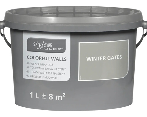 Style Color Colorful Walls muurverf in emmer 1 liter kleur Winter Gates