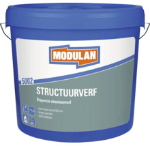 Modulan 5002 structuurverf dispersie in emmer met korrelgrootte van 0,5 millimeter voor binnen.