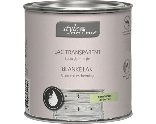 Style Color blanke lak voor glans en bescherming van meubels in een blik