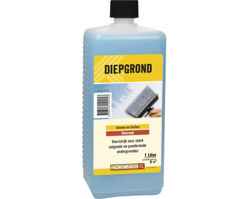 HORNBACH Diepgrond voor zuigende en poederende ondergronden, 1 liter fles voor binnen en buiten