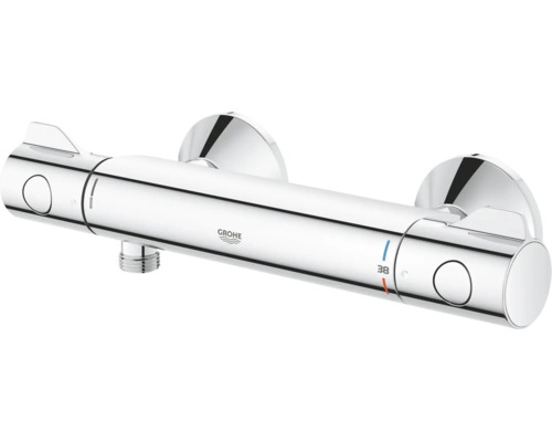 Grohe thermostatische douchekraan voor wandmontage met veiligheidsblokkering op 38 graden Celsius