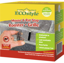 ECOstyle Muis en Rat Stop rooster voor het afdichten van stootvoegen, 10 stuks voor knaagdierbestrijding zonder gif.