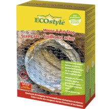 ECOstyle Muis en Rat Stop staalgaas voor het dichten van kieren en spleten tegen knaagdieren in verpakking