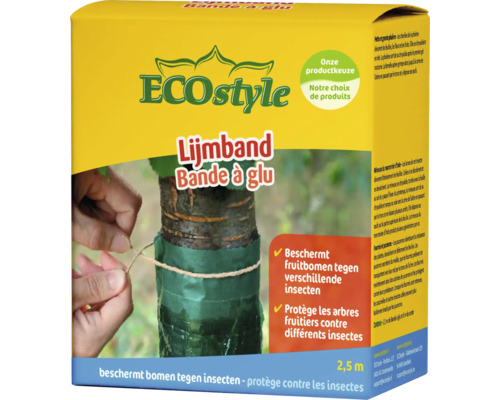 ECOstyle lijmband voor fruitbomen, 2,5 meter, inclusief touw voor bevestiging