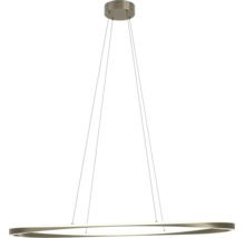 Moderne ronde LED hanglamp met metalen behuizing en dunne draadophanging