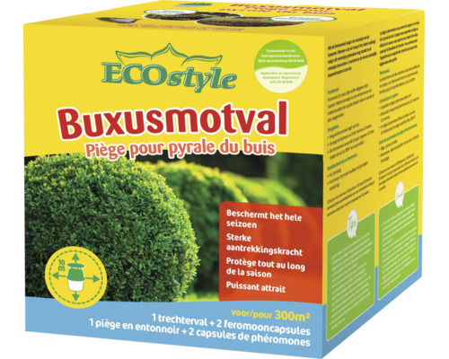 ECOstyle Buxusmotval feromoonval voor het bestrijden van de buxusmot, geschikt voor 300 vierkante meter.
