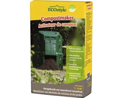 ECOstyle Compostmaker verpakking voor het composteren van tuinafval voor maximaal 4 kubieke meter met bio keurmerk