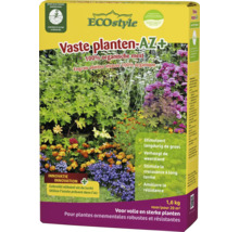 ECOstyle Vaste planten-AZ Plus biologische meststof voor tuinplanten, 1,6 kilogram verpakking voor 20 vierkante meter.