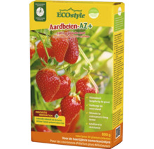 ECOstyle Aardbeien-AZ Plus organische aardbeienmeststof in 800 gram verpakking voor een gezonde groei.
