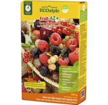 ECOstyle Fruit-AZ Plus organische meststof voor fruit, 800 gram voor 10 vierkante meter, bevordert langdurige groei en verhoogt weerstand.