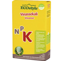 ECOstyle Vinassekali kalimeststof, 800 gram voor circa 15 vierkante meter voor gezonde planten en vruchten.