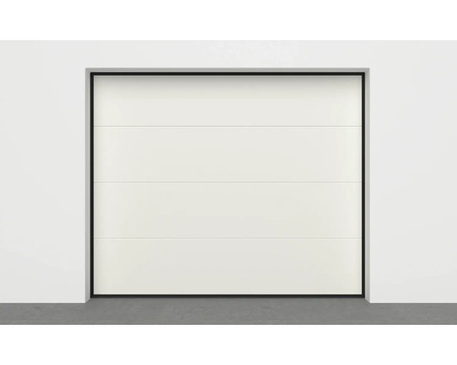 Modern sectionaal garagedeur met glad oppervlak voor een strakke uitstraling van de garage