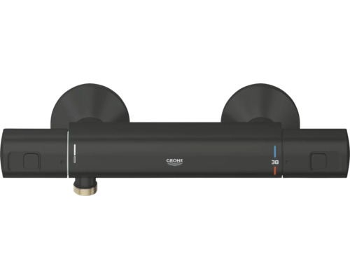 Grohe thermostaat douchekraan voor wandmontage met temperatuurregeling en Grohe logo