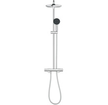 Grohe douchesysteem met thermostaatkraan, hoofddouche en handdouche voor wandmontage in de badkamer.