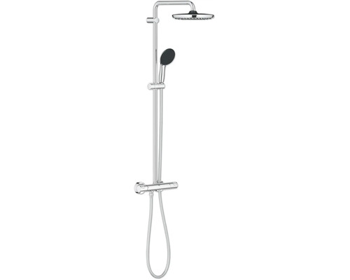 Grohe douchesysteem met thermostaatkraan en hoofddouche en handdouche voor wandmontage