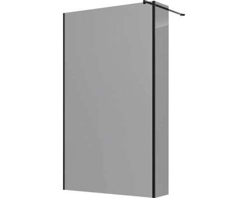 Inloopdouchewand met frameloos glas en wandbevestiging