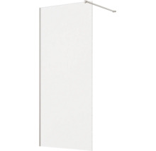 Glazen douchewand met wandprofiel en stabilisatiestang als inloopdouchewand