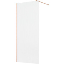 Walk in douchewand van glas met wandprofiel en stabilisatiestang