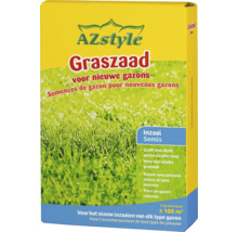 AZstyle graszaad voor nieuwe gazons, 2 kilogram verpakking voor 100 vierkante meter voor een dicht en sterk gazon zonder mos.