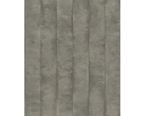 Vliesbehang met betonlook en verticale strepenstructuur voor een moderne wandafwerking.
