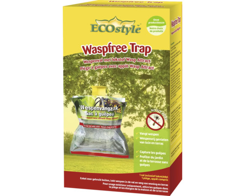 ECOstyle Waspfree Trap wespenval met lokstof voor gebruik buitenshuis