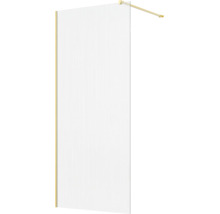 Walk In douchewand van glas met wandprofiel en stabilisatiestang in metaaloptiek