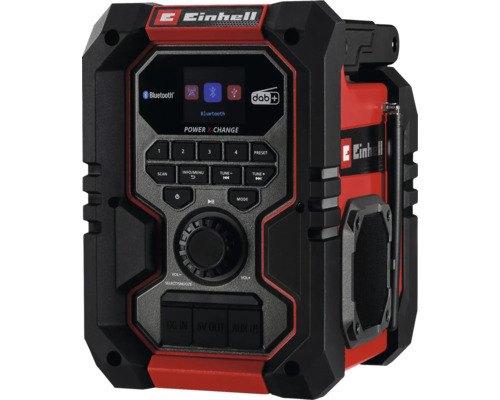 Einhell accu bouwradio met Bluetooth en DAB plus ontvangst