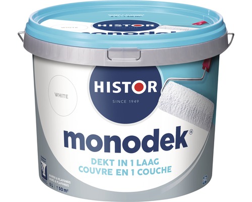 HISTOR Monodek Muurverf latex mat wit 5 l