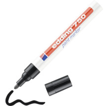 Edding 750 lakmarker met afgenomen dop en getrokken lijn