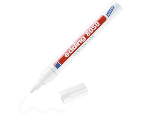 Edding 8050 bandenmarker stift voor het markeren van autobanden met afneembare dop