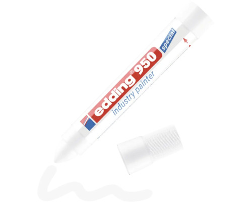 Edding 950 industrielakmarker met schrijfpunt en losse dop