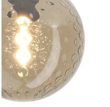 LED filament lamp in bolvorm met textuur op het glas