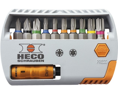 HECO Bitset Bit Selector Pozi-Drive/Heco-Drive, 11-delig