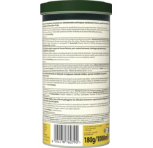 Pot met Tetra Pond Flakes visvoer voor tuinvijvers met productinformatie en ingrediënten op de achterzijde.