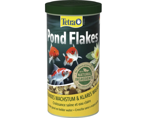 Tetra Pond Flakes visvoer voor vijvervissen in een bus