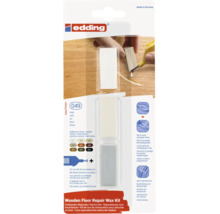Edding reparatieset voor houten vloeren met wasstaven in een blisterverpakking.