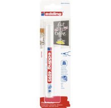 Edding 4095 krijtmarker met 2 tot 3 millimeter ronde punt voor donkere borden en glas in blisterverpakking