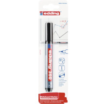 Edding 360 whiteboardmarker met ronde punt, navulbaar en droog uitwisbaar, in blisterverpakking.
