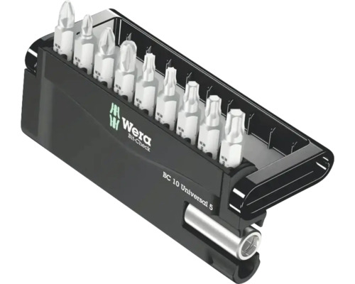 Wera Bit Check 10 Universal 5 bitset met bithouder in kunststof doos