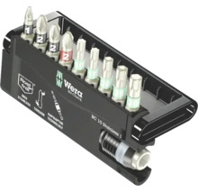 Wera Bit-Check 10 Stainless 1 set met bithouder en diverse bits in een kunststof box.
