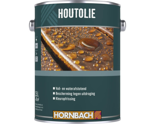 Bus Hornbach Houtolie 2,5 liter voor vuil- en waterafstotende bescherming van hout