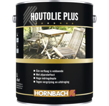 Blik Houtolie Plus voor het onderhoud van houten tuinmeubelen voor een natuurlijke uitstraling Hornbach Logo