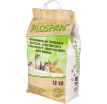 Plospan kattenbakvulling van geperste houtvezels in 10 kilogram zak.