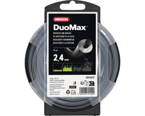 Oregon DuoMax maaidraad met 2,4 millimeter diameter en 15 meter lengte voor grastrimmers.
