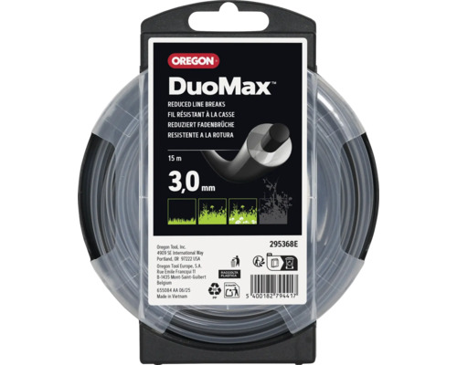 Oregon DuoMax maaidraad voor grastrimmer, 3,0 millimeter diameter, 15 meter lengte, vermindert draadbreuken
